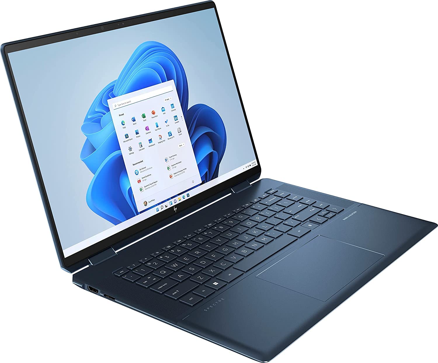 HP Spectre x360 2-in-1 Business Laptop (16" 3K QHD+ Touchscreen, Intel 14-Core i7-12700H, 16GB RAM, 512GB SSD, IST Stylus) Long Battery Life, Fingerprint, Backlit, Thunderbolt 4, Wi-Fi 6E, Win 11 Pro