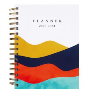 2023 weekly and monthly planner - dryeuur weekly academic planner 12 monthly tabs , 6.3"×8.4", hardcover, simple design for productivity