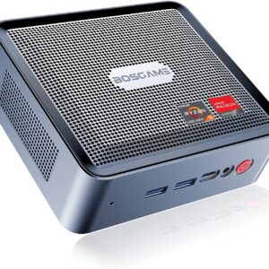 BOSGAME U56 Mini PC AMD Ryzen 5 5600U (Up to 4.2GHz), Mini Computers W11 Pro 16GB DDR4 RAM 512GB NVME SSD, Mini PC Gaming 4K@60Hz Triple Displays WiFi6/ BT5.2