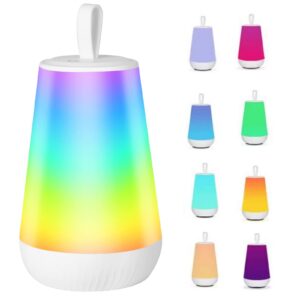 wind star baby night light for kids, nursery night lamp for breastfeeding rechargeable bedside touch lamp/warm white mode&13 color changing multicolor lights for bedroom bedside,living room,party