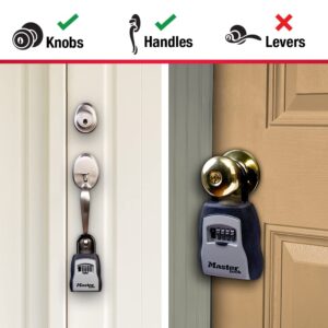 Master Lock Key Lock Box, Outdoor Lock Box for House Keys, Key Safe with Combination Lock, 5 Key Capacity, 2 Pack, 5400EC2, Black