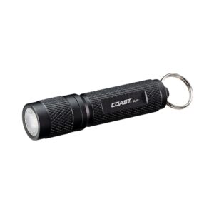 coast kl10 100 lumen led keychain light, pocket sized, black
