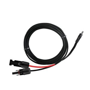 renogy 10ft 16awg solar connector to 5.5x2.1mm dc adapter cable, connect eflex 80 to phoenix g2