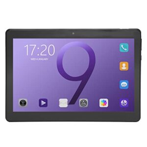 pusokei 10.1in tablet pc, hd calling tablet, ips touch screen, 10 core cpu, 4gb & 64gb, 128gb expand android 11 tablet with 5 & 13mp camera, 2.4g/5g wifi, bt, 8800mah battery (black)(us)