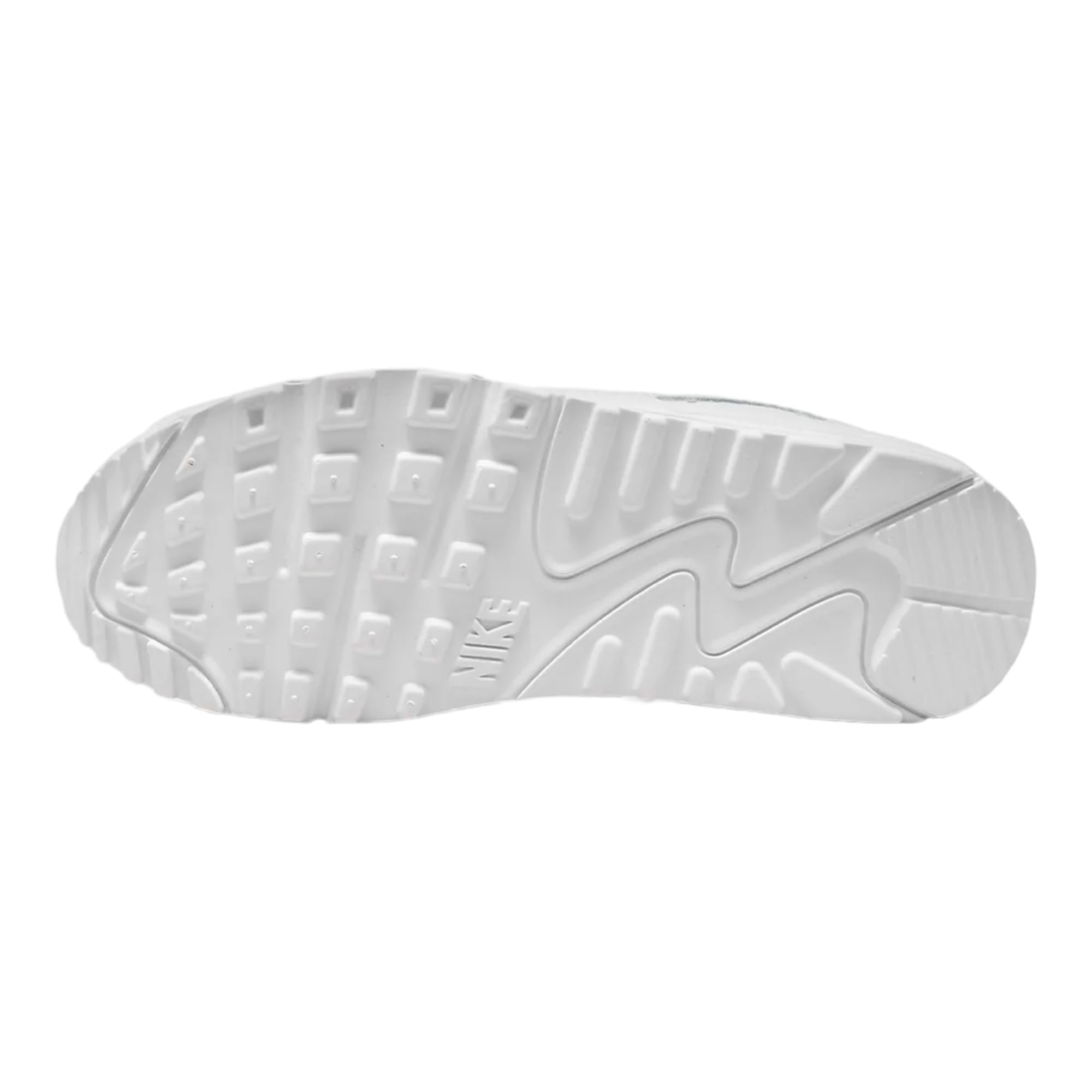 Nike Women's Air Max 90 shoe, Summit White/Pro Green/Crimson, 9