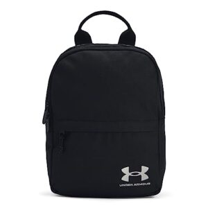 under armour unisex-adult loudon mini backpack, (001) black/black/reflective, one size