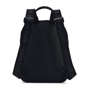 Under Armour unisex-adult Loudon Mini Backpack, (001) Black/Black/Reflective, One Size