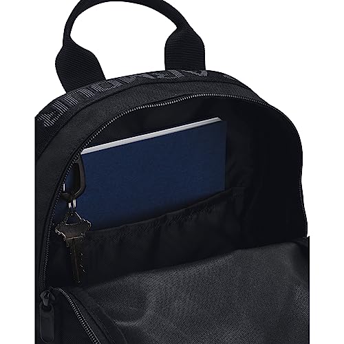 Under Armour unisex-adult Loudon Mini Backpack, (001) Black/Black/Reflective, One Size