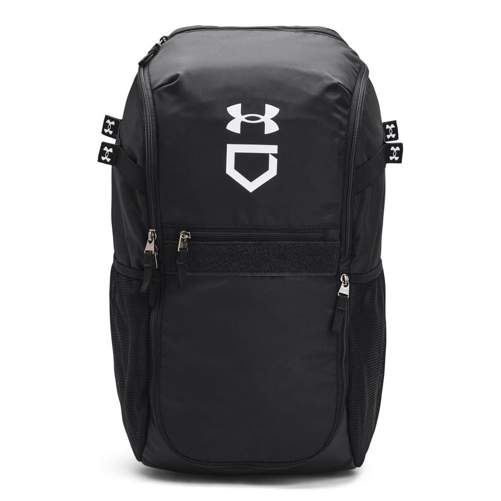 Under Armour Unisex-Adult Utility Baseball Backpack Print, (003) Black / / White, One Size Fits All