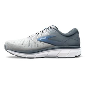 Brooks Women's Dyad 11 Running Shoe - Grey/White/Blue - 6.5 Wide