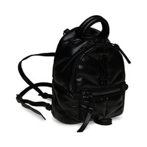 steve madden jacks quilted mini backpack, black/black