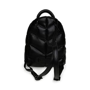 Steve Madden Jacks Quilted Mini Backpack, Black/Black