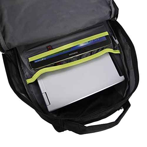 Fila Vertex Tablet and Laptop Backpack, Black/NEON, One Size