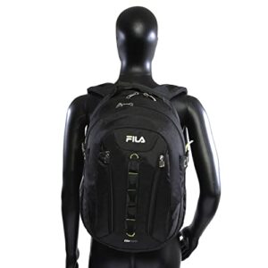 Fila Vertex Tablet and Laptop Backpack, Black/NEON, One Size