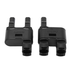 liebewh 2pcs solar t branch connector ppe ip68 waterproof 2 to 1 photovoltaic crimp connector for solar system connection
