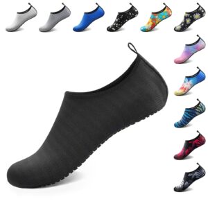 athmile water shoes for women men barefoot quick-dry aqua socks for beach swim pool river yoga lake surf sport cruise essentials swimming size 8.5-9.5 women/7.5-8.5 men