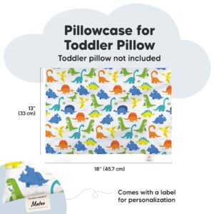 KeaBabies Toddler Pillow with Pillowcase and Toddler Pillowcase for 13X18 Pillow - 13x18 My Little Dreamy Pillow - Organic Toddler Pillow Case for Boy, Kids - Organic Cotton Toddler Pillows