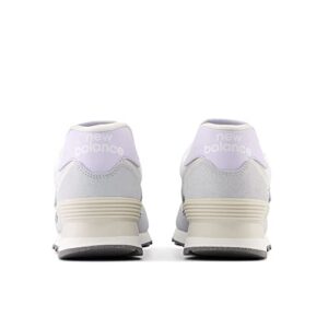 New Balance Women's 574 V2 Daydream Sneaker, Granite/Bright Lavender/Quartz Grey, 8