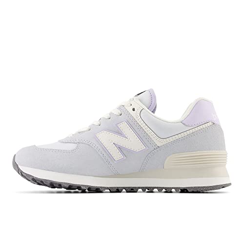 New Balance Women's 574 V2 Daydream Sneaker, Granite/Bright Lavender/Quartz Grey, 8