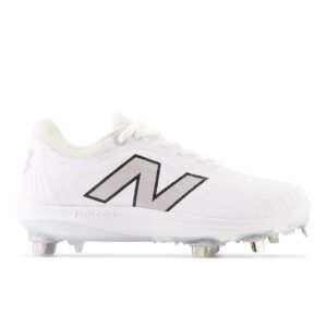 New Balance Women's FuelCell Fuse V4 Metal Softball Shoe, Optic White/Raincloud, 5.5