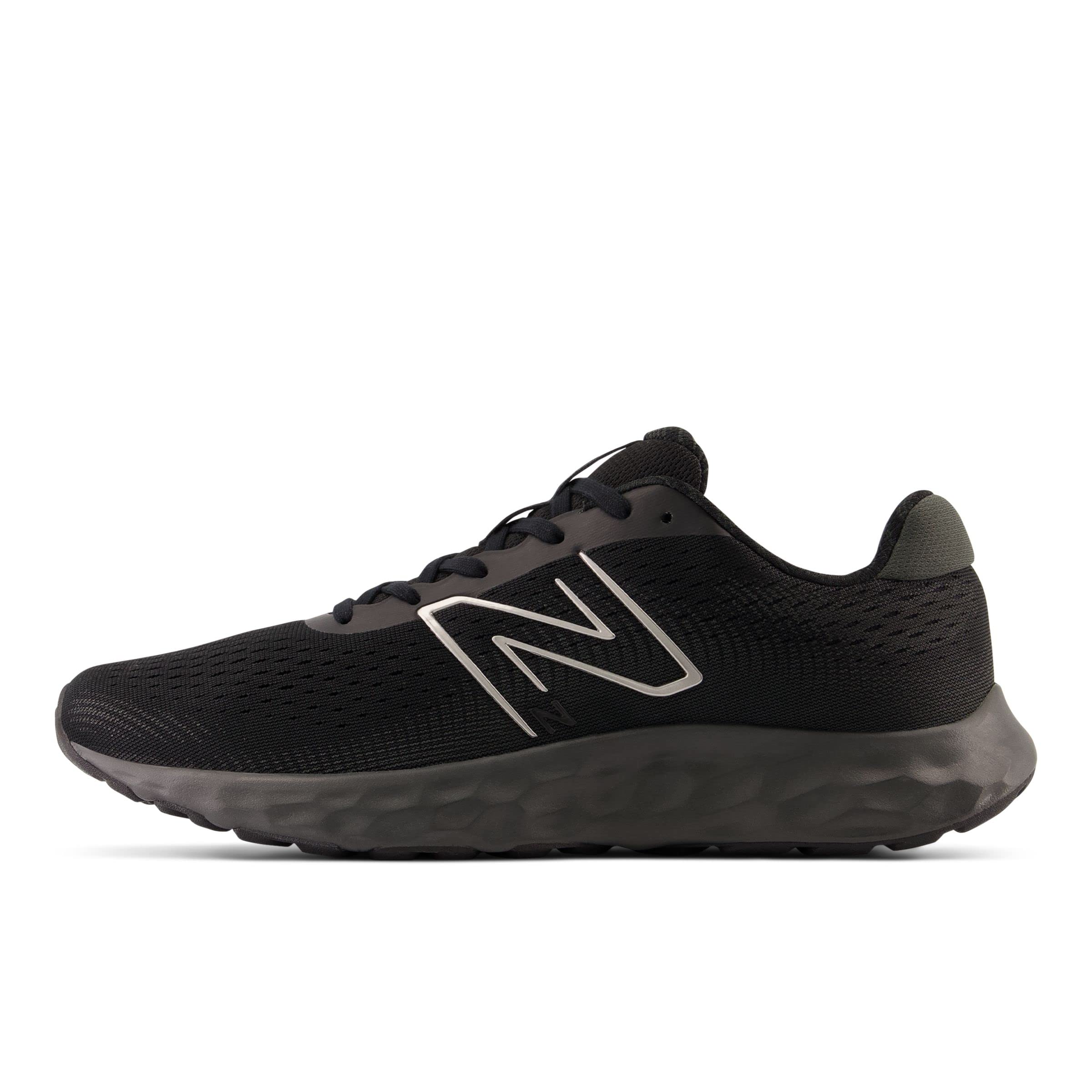 New Balance Men's 520 V8 Running Shoe, Black/Black, 10.5 Wide