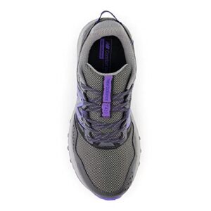 New Balance Women's 410 V8 Trail Running Shoe, Shadow Grey/Electric Indigo/Black, 11 Wide