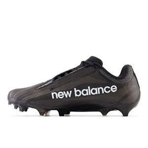 New Balance Unisex BurnX4 Lacrosse Shoe, Black/Blacktop, 13 Wide US Men