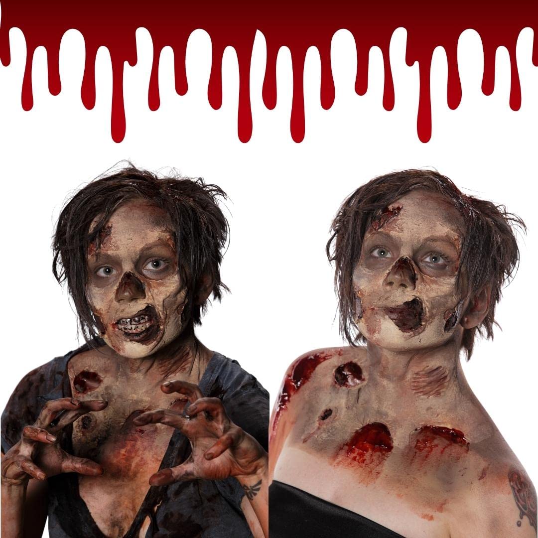 Creature Liquid Latex 2 Pack - CLEAR - General Purpose Professional Special Effects, for Halloween Vampire, Monster, Zombie Makeup and Dress up