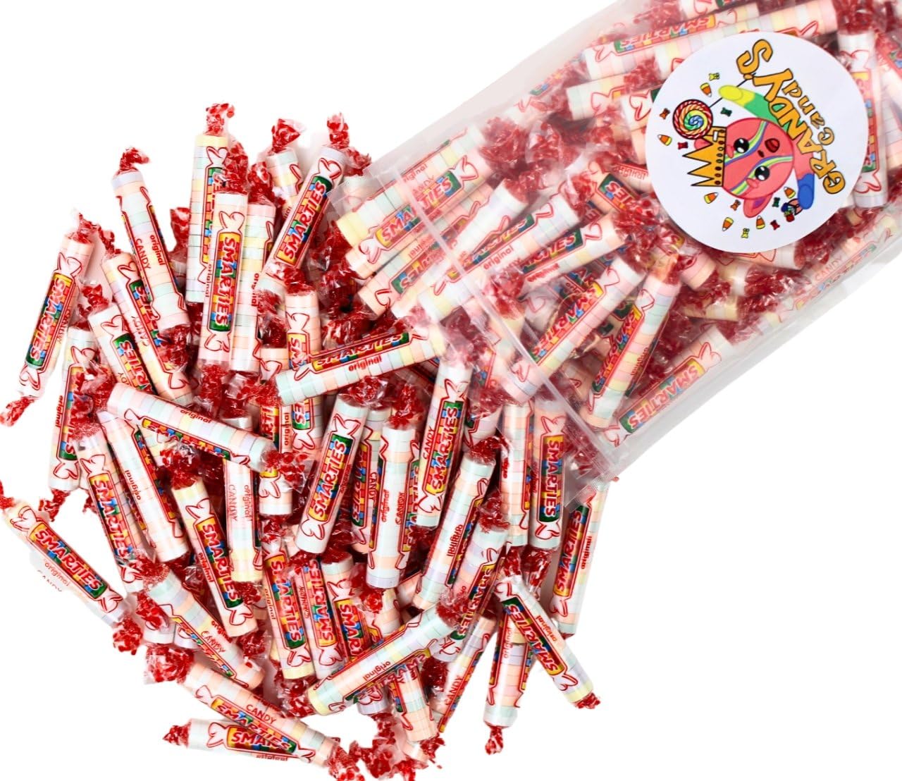 Classic Hard Candy, Smarties -America's Favorite Candy Roll- Assorted Original Flavors-Bulk- Made with Real Smarts for the Perfect Nostalgic Treat (1 Pound)