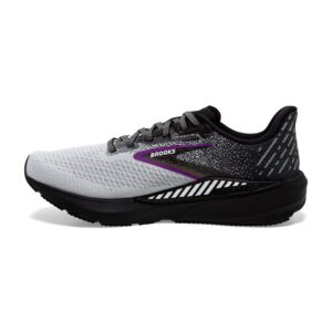 Brooks Women’s Launch GTS 10 Supportive Running Shoe - Black/White/Violet - 8 Medium