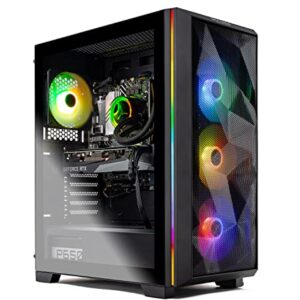 Skytech Gaming Skytech Chronos Gaming PC Desktop – Intel Core i7 11700F 2.5 GHz, RTX 3070, 1TB NVME SSD, 16G DDR4 3200, 650W Gold PSU, 240mm AIO, AC Wi-Fi, Windows 11 Home 64-bit