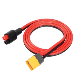 yacsejao 12awg xt60 male to solar panel connector 1m xt60 to 45a connector extension cable for outdoor power bank rc lipo battery lithium battery