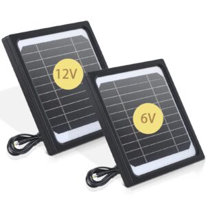 12v and 6v 5w trail camera solar panel build-in 5200mah rechargeable battery