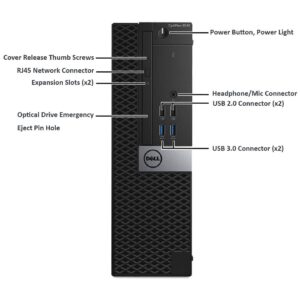 Dell OptiPlex 3040 Desktop i7-6700 Processor, 16GB RAM, 2 x 4K Monitor Support, Intel HD Graphics 530, Windows 10 Pro