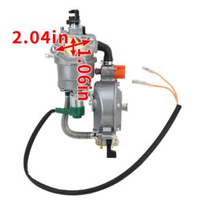 partszen GX390 188F Carburetor for Gasoline Generator 4.5-5.5KW with Manual Choke Gasket Spacer Insulator For Champion 100153 100165 100296 Engine,Upgrade