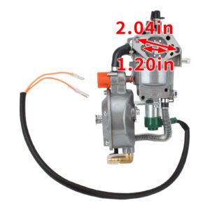 partszen GX390 188F Carburetor for Gasoline Generator 4.5-5.5KW with Manual Choke Gasket Spacer Insulator For Champion 100153 100165 100296 Engine,Upgrade