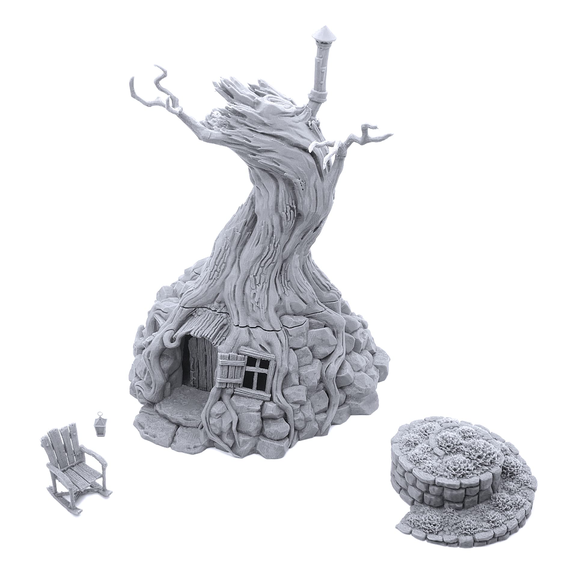 Witch's Hovel DND Terrain Compatible with Dungeons and Dragons, 28mm Miniature Wargaming, Tabletop RPGs, Wargame Scenery