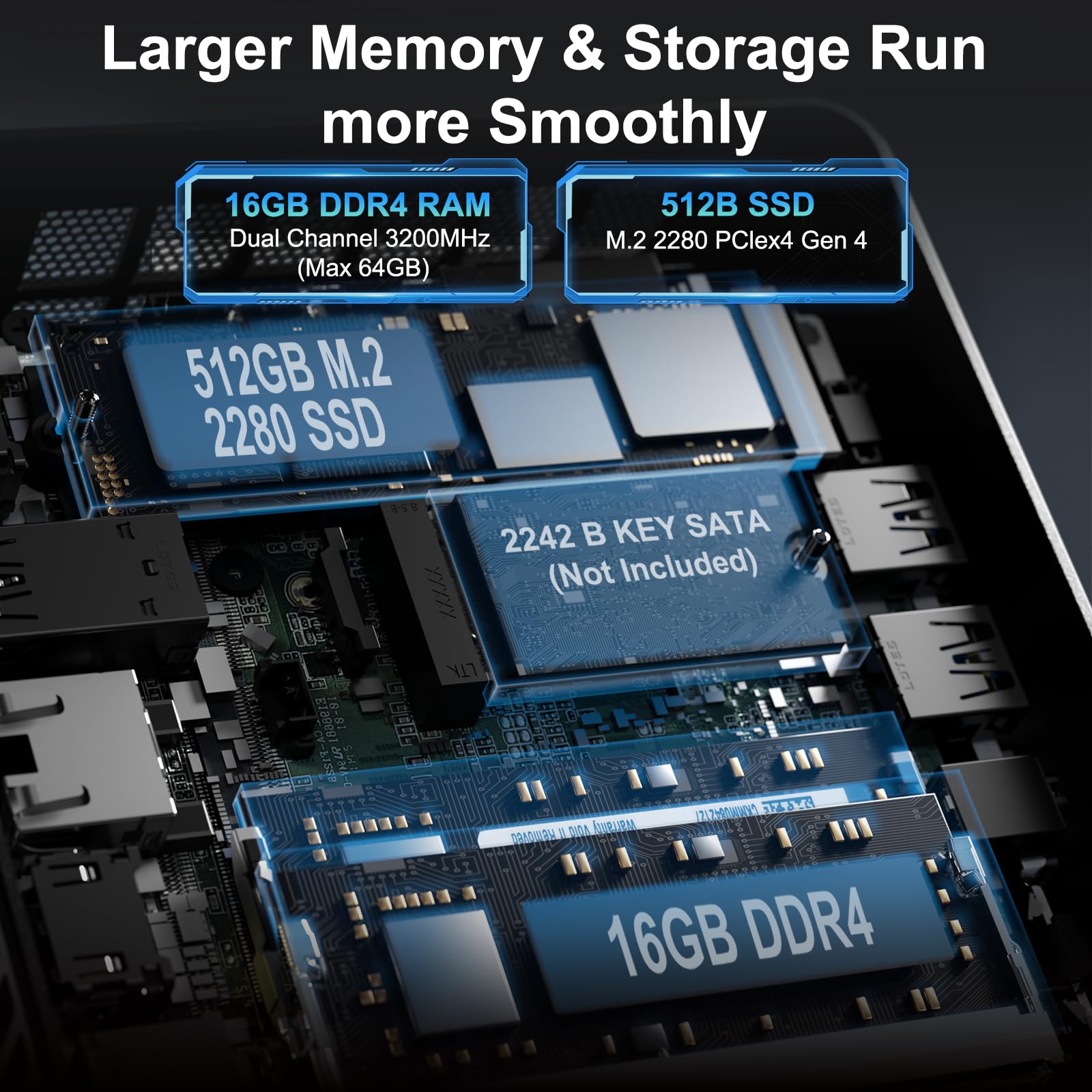 Intel NUC 12 NUC12WSHi7 Wall Street Canyon Mini Computer 12th Gen Intel Core i7-1260P, 12 Cores(4P+8E), 16 Threads, 18MB Intel Smart Cache, Intel Iris Xe Graphics,16GB RAM, 512GB PCIe SSD, Win 11 Pro