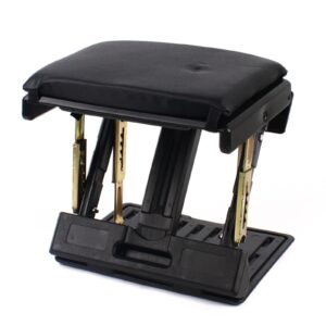 car footrest, foot rest stool ergonomic adjustable height under desk/car comfortable footrest business trip ottoman stool black