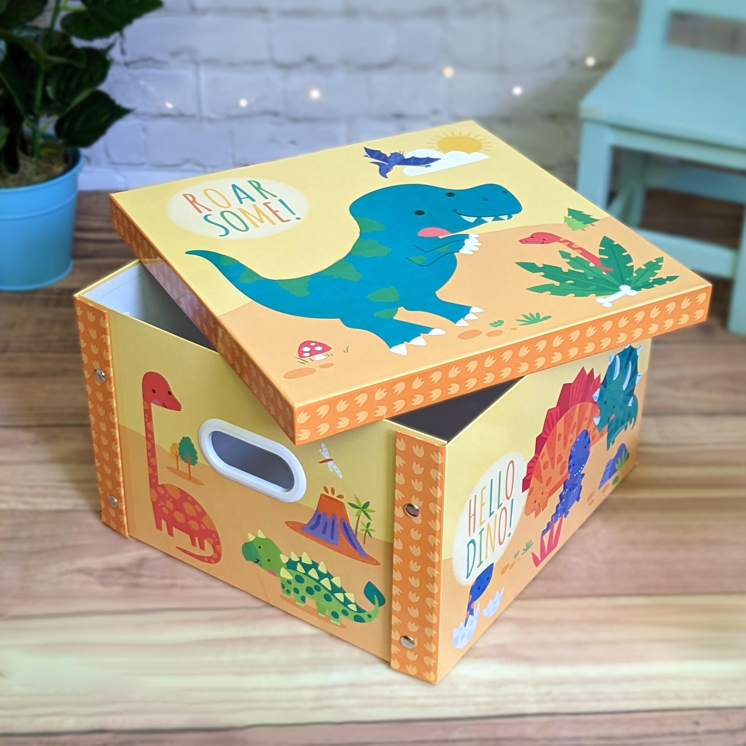 Robert Frederick Dinosaurs Collapsible Storage Box - Large