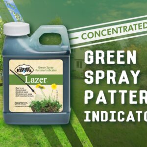 Liquid Harvest Lazer Green Concentrated Spray Pattern Indicator - 8 Ounces - Perfect Weed Spray Dye, Herbicide Dye, Fertilizer Marking Dye, Turf Marker and Herbicide Marker
