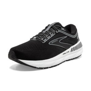 brooks women’s ariel gts 23 supportive running shoe - black/grey/white - 9.5 medium