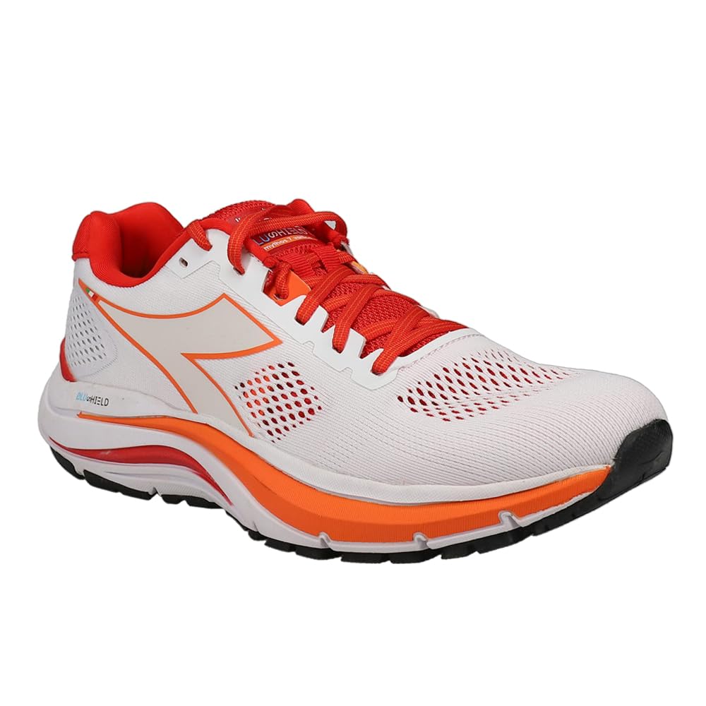 Diadora Mythos Blushield 7 Vortice - White/Fiery Red