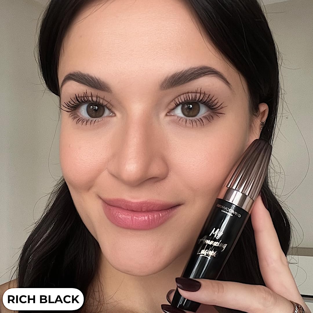 My Amazing Lashes Mascara - Volume and Length - Lengthening Mascara - Stays On All Day - Tubing Mascara for All Ages & Skin Types - Instantly Create The Look of Lash Extensions (RICH BLACK)