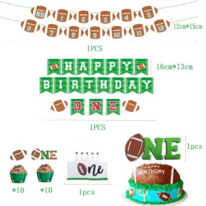 1st Year Down Football Birthday Decorations,1st Birthday Football Decorations For Boys,1st Down Football Birthday Decorations,1st Down Football Banner,1st Year Down Football Party Decorations