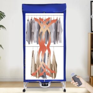 Clothes Dryer Portable Travel Dryer Machine,1200-1500W Folding Dryer Machine,Portable Dryer for Apartments,PTC 5-layer Heating Electric Clothes Drying (Printed)