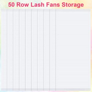 OIIKI False Eyelash Fans Paper Tape 1000pcs, Double Sided Adhesive Eyelash Fan Tape Holder Sticky Lash Strip, Eyelash Extensions Storage Tape Fast Fan Tapes