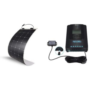 renogy flexible solar panel 175 watt 12 volt monocrystalline semi-flexible bendable mono off-grid charger & 40a 12v/24v auto dc input mppt solar charge controller parameter