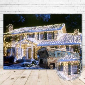 national lampoons christmas vacation backdrop 7x5ft glitter christmas truck cousin eddie rv background for family xmas picture photography vinyl christmas vacation backgrounds backdrops holiday