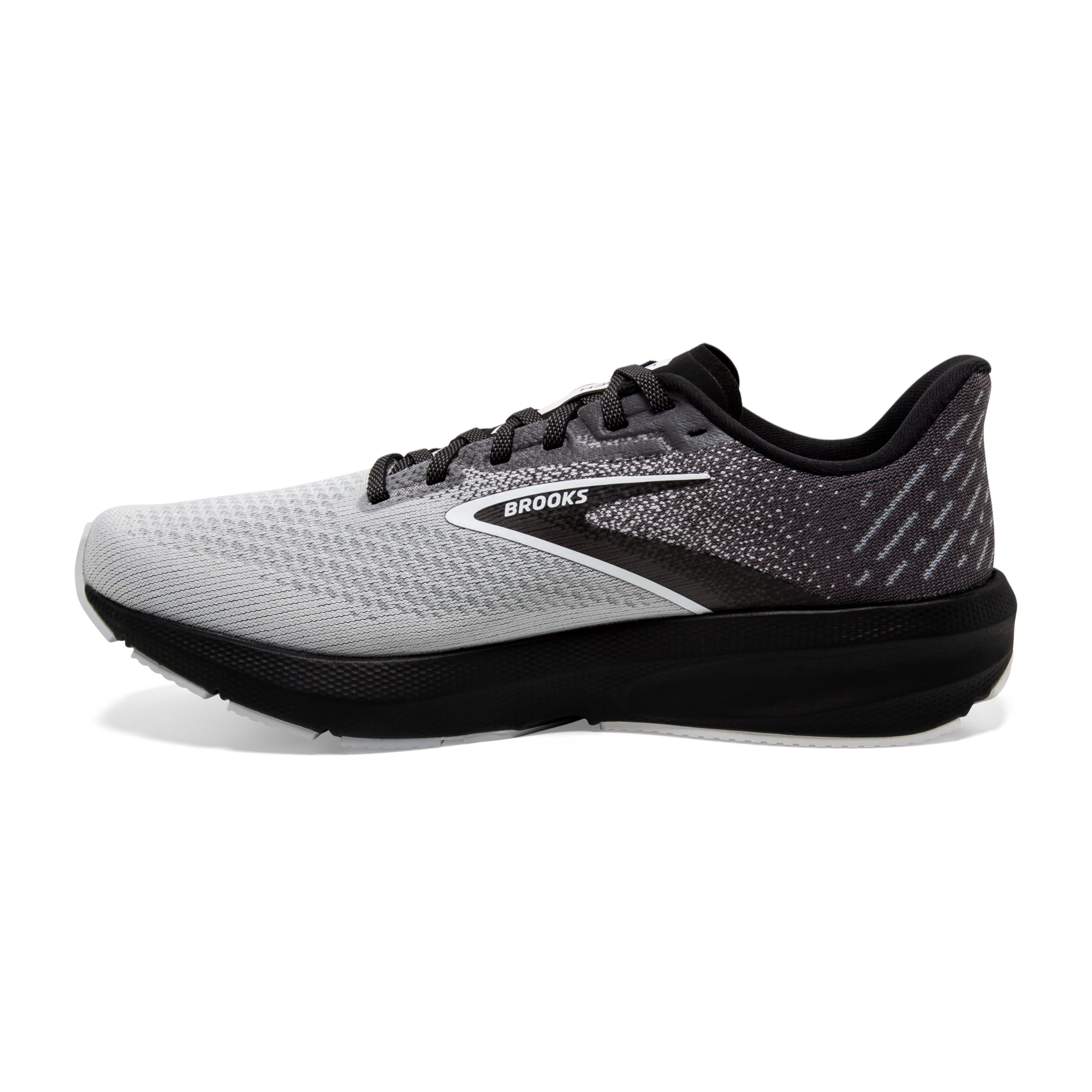 Brooks Men’s Launch 10 Neutral Running Shoe - Black/Blackened Pearl/White - 12.5 Wide